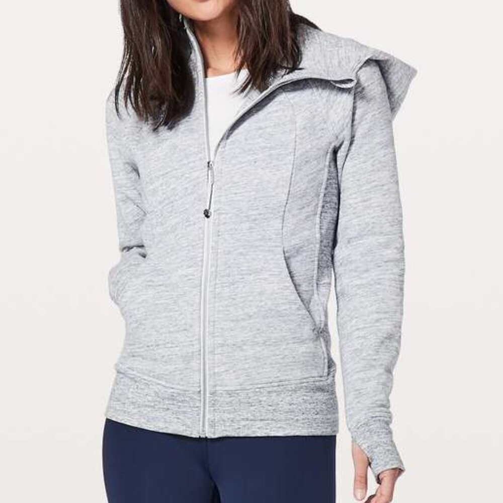 LULULEMON Scuba Hoodie - Size 8 - Heathered Grey